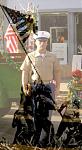 Photo Title: "Always Faithful"  to Freedoms Preservation 
 
Inlay color photo: "River of Thanks" USMC Presentation Christmas 2005 
 
Let us never...