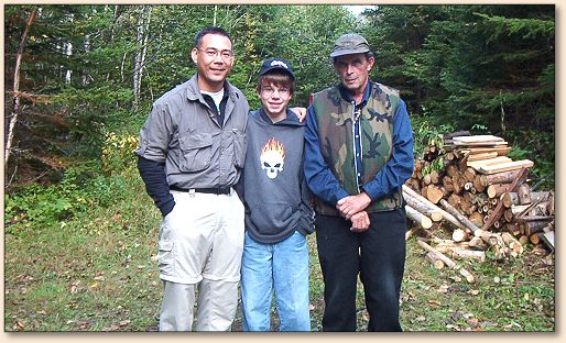 Chris, Vincent and Warden Yvon-Marie Gauthier