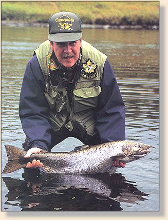 Author Paul Marriner with fall salmon