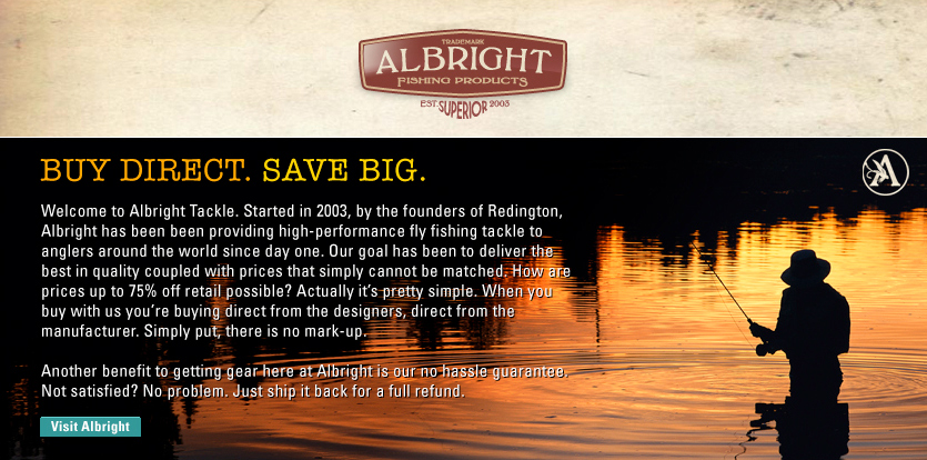 Albright fishing products
