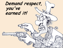 Make sure you get their respect (Mike Croft art)