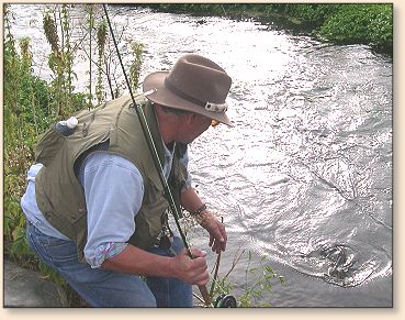 Cary Morlan fish almost in hand