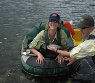 Capt. Leslie and her trout