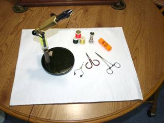 The Bench Cloth - fly tying