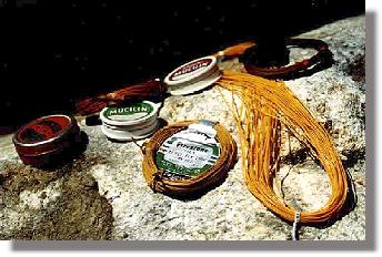 Silk lines in all colors and the Mucilin to
dress them.