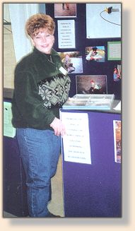 Kathy Surrette at the Reel Women Booth