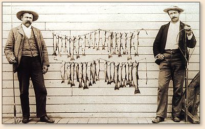 A catch from
Lac Le Juene (Fish Lake), circa 1900