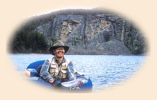 Float tube action on Blue Lake