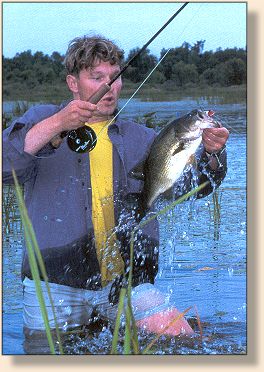 Photographer Mark Krupa with Ottawa River Largemouth