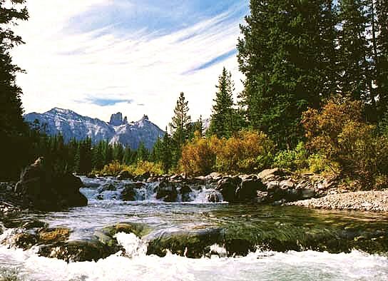 Old Man River above the falls, Clive Schaupmeyer photo