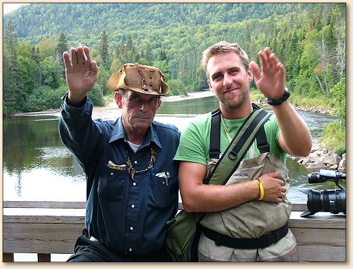 Warden Yvon-Marie Gauthier and friend