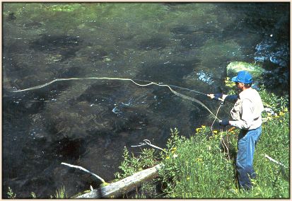 Bank fisherman, note wet pants