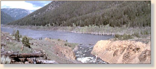 Quake Lake, caused by the earthquake
