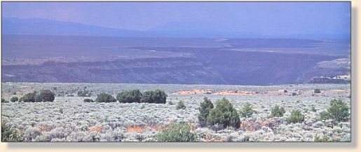 Taos Plateau, the Rio is at the bottom