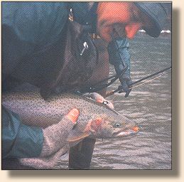River Keeper, Jim Barlow with Jan. wild steelhead