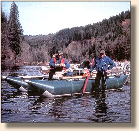 Floating
the Sandy takes skill