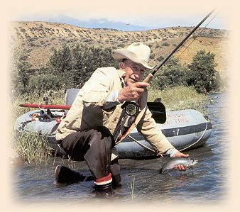 Author's dad Cecil with Cle Elum rainbow