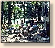 Many nice campsites available
