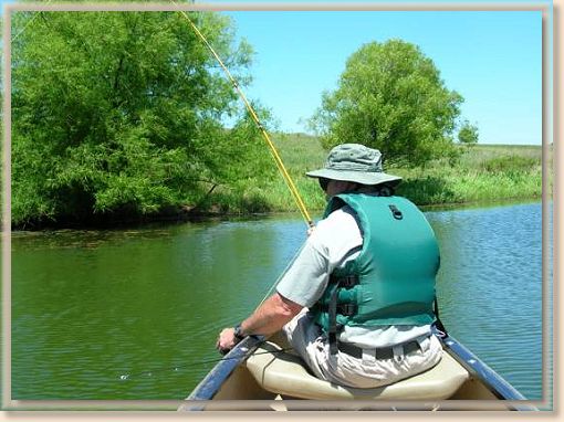 Dave is fishing