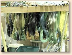 Dyed Skeins of Line