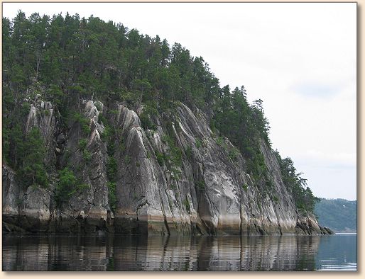 We kayaked here, Saguenay Fjord
