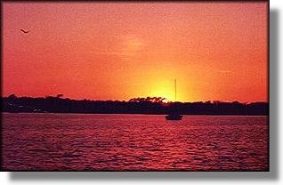 Sunset on upper Indian River Lagoon