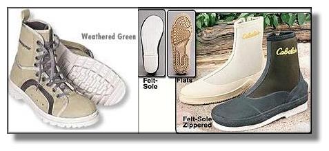 Patagonia and Cabelas Flats boots