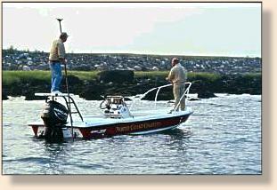 Capt. Bob on the poling platform