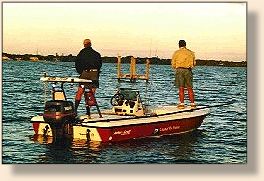 Henry and Mark in my Boat