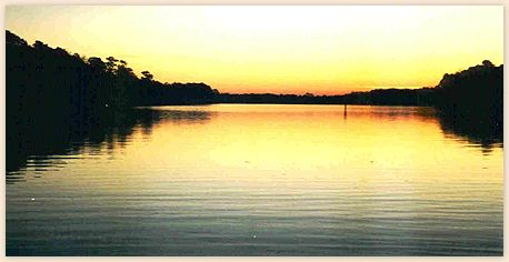 Sunrise on the Neuse near New Bern, NC.