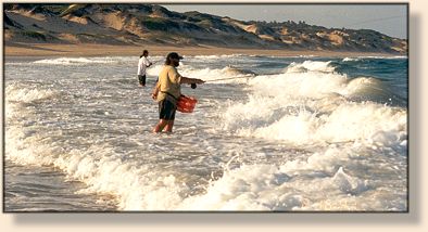Surf fishing