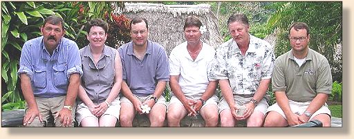 Al on the left,
in Belize