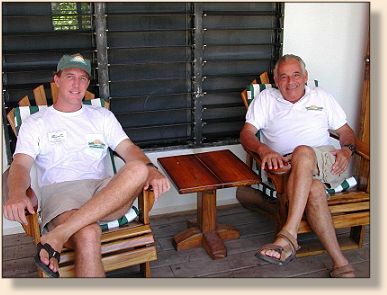 Manager Brad on left, owner Bob on right