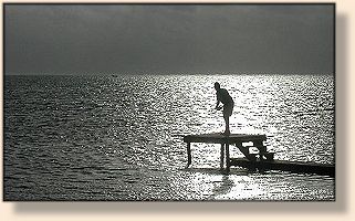 Fishing from the dock