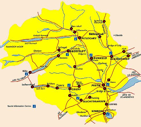Perthshire region of Scotland