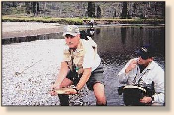 Tim Tonkin Slough Creek Cuttie, Mike on Assist