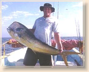 50+ lb. Dorado caught by author Floyd Sparks on a Baja Sardina Kinky Fly