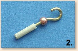 cut to length, slip on bead and tape