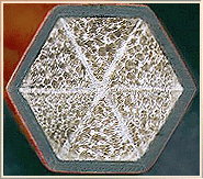 Cross section of Hexagraph rod