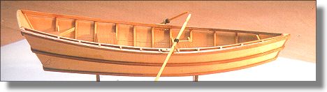 Roger Fletcher's model
of the Veltie Pruitt 'light' boat