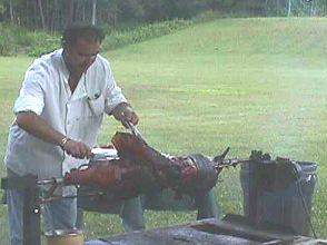 Chef Fabio Carving the Pig