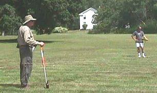 Officials Chris Marshall on left, Al Thomas
on the right
