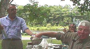 Chris Drawing the ticket