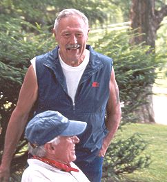Ron Kusse sharing a laugh with Jim Walker
