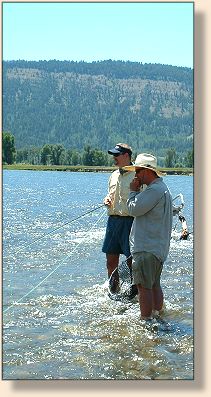 Getting ready to catch that big rainbow